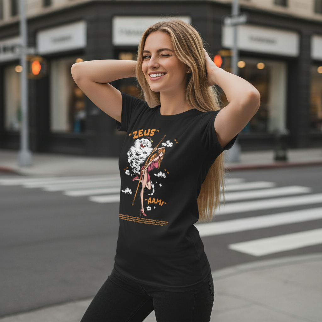Nami and Zeus Graphic Tee