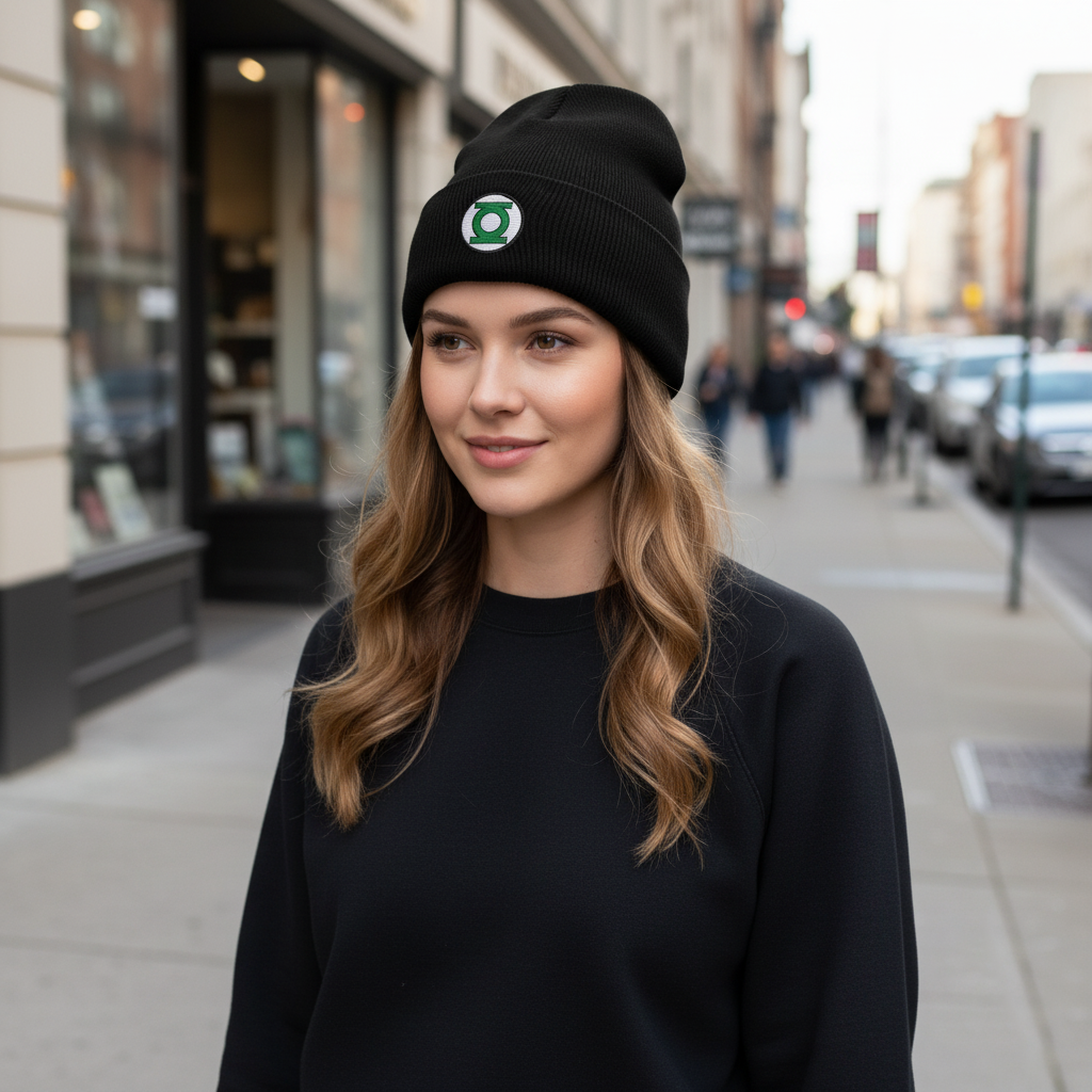 Green Energy Ring Beanie (Embroidery)