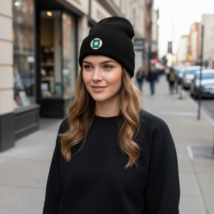 Green Energy Ring Beanie (Embroidery)