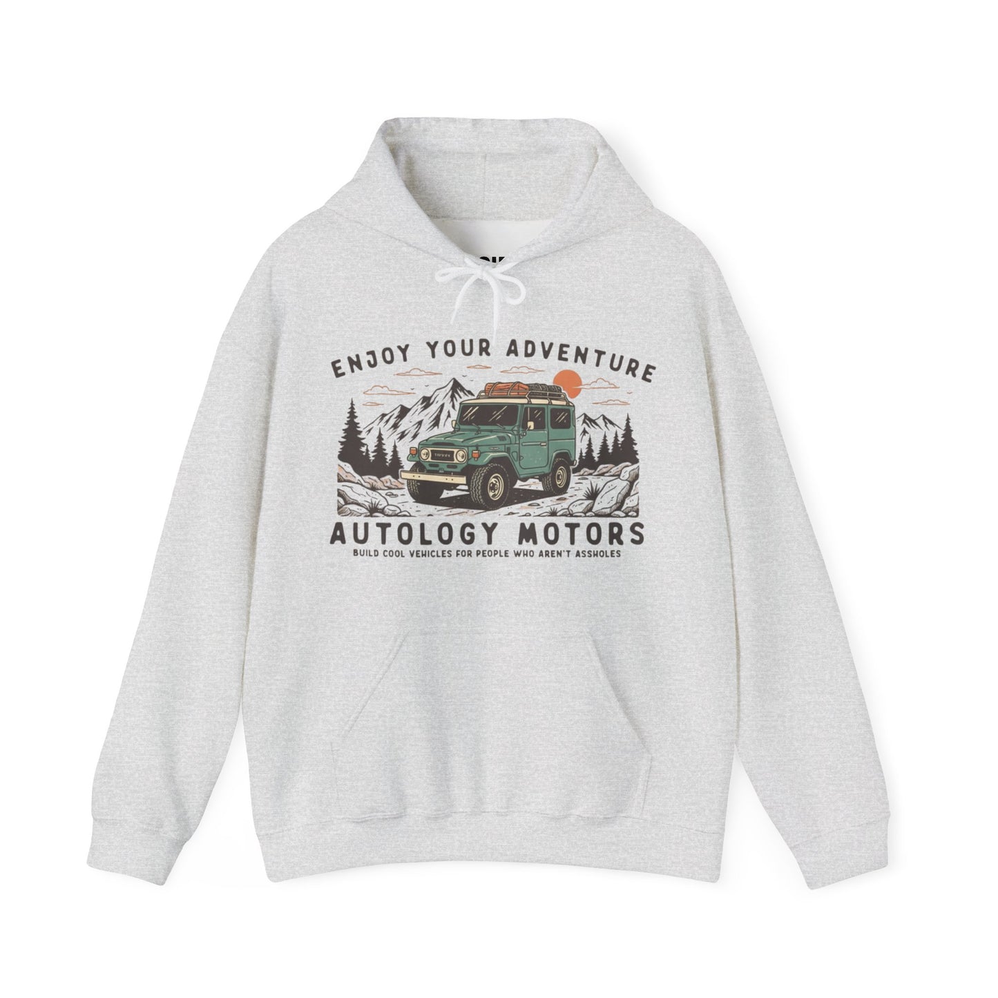 Retro Mountain Cars Hoodie