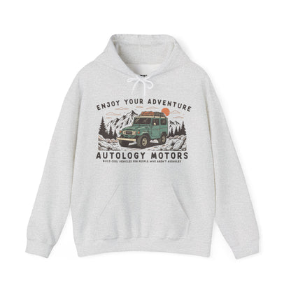 Retro Mountain Cars Hoodie