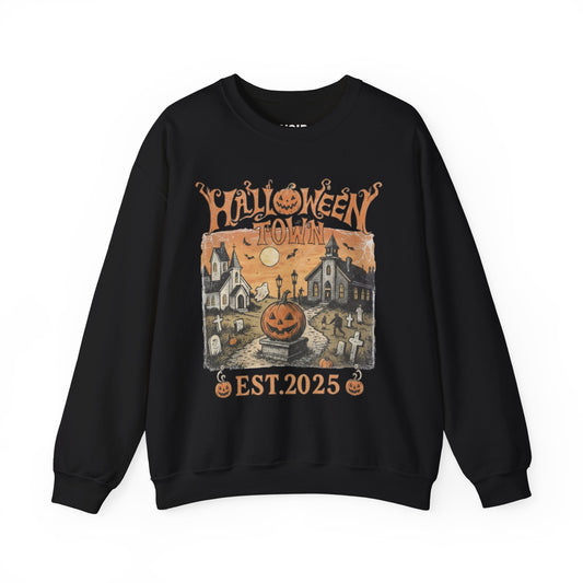 Vintage Halloween Town Graphic Sweatshirt