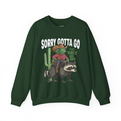 Cowboy Frog Raccoon Sweatshirt