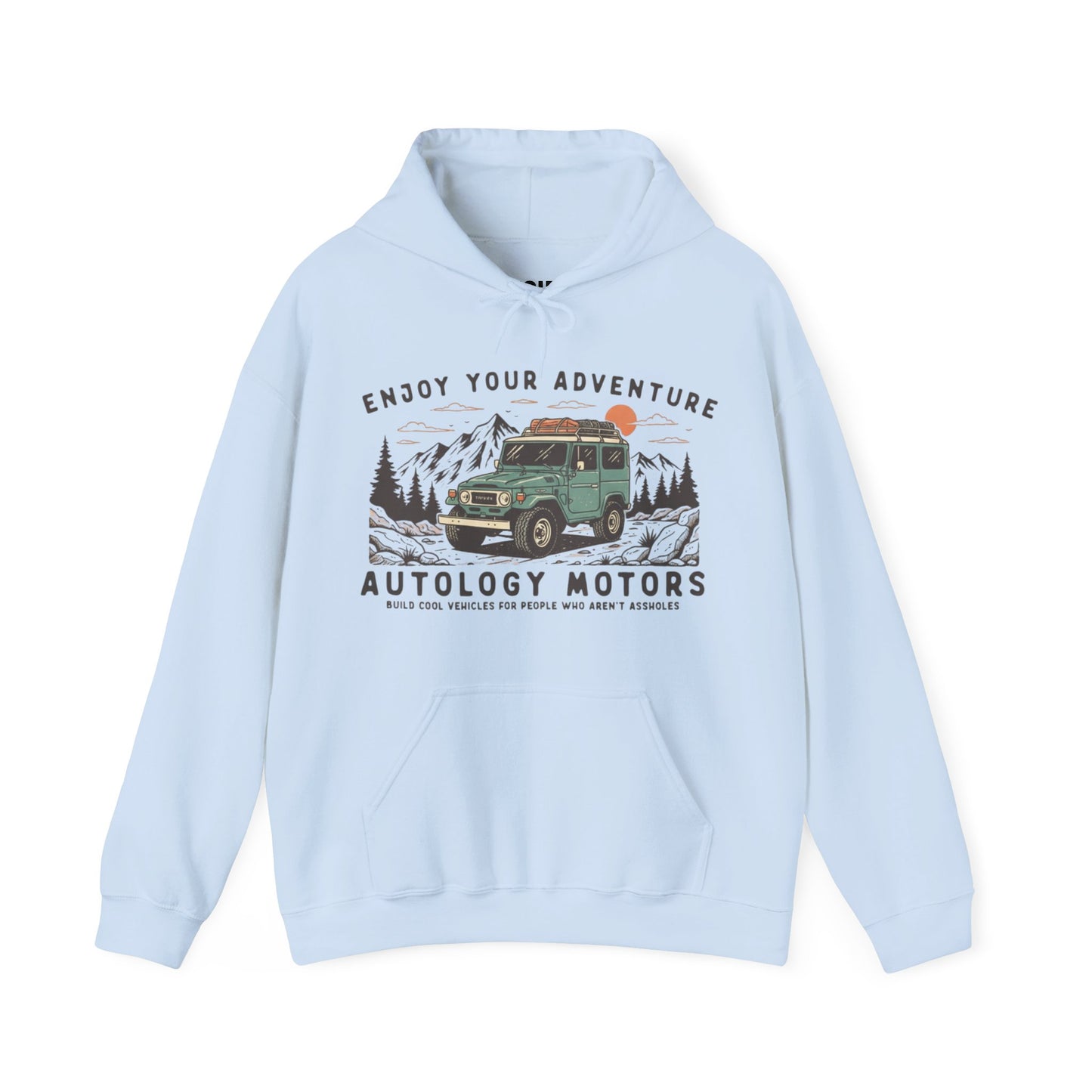 Retro Mountain Cars Hoodie