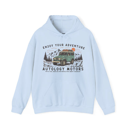 Retro Mountain Cars Hoodie
