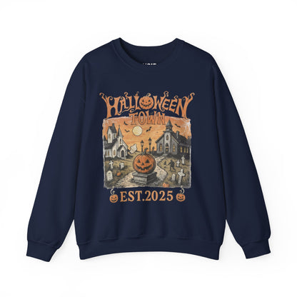 Vintage Halloween Town Graphic Sweatshirt