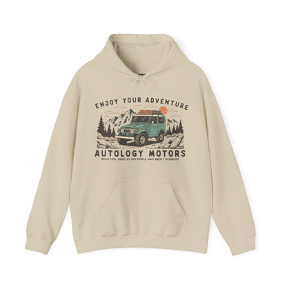 Retro Mountain Cars Hoodie