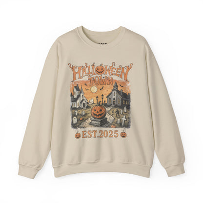Vintage Halloween Town Graphic Sweatshirt