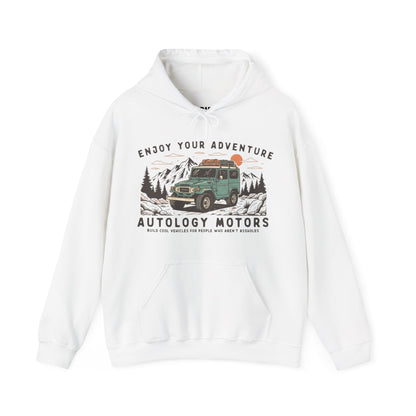 Retro Mountain Cars Hoodie