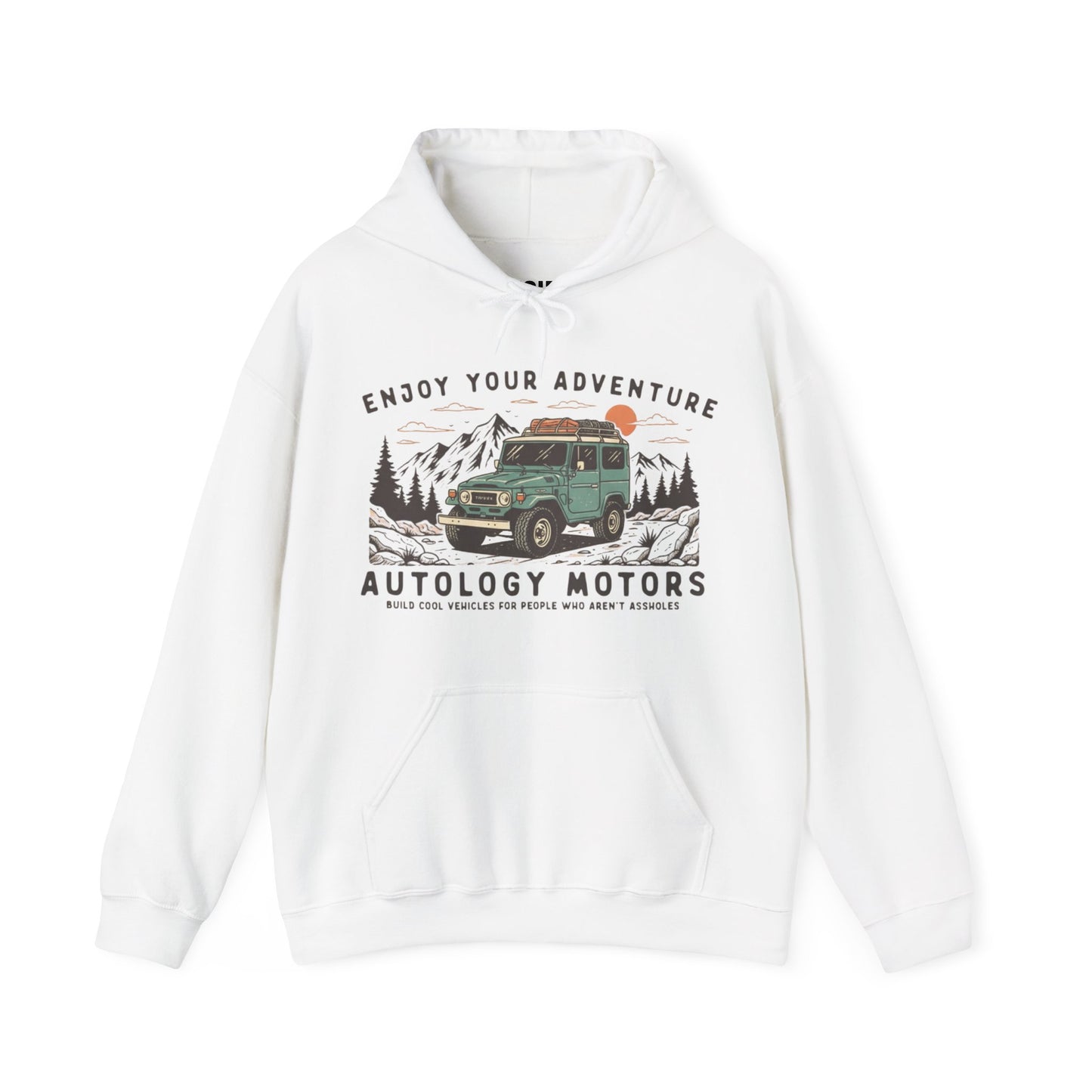 Retro Mountain Cars Hoodie