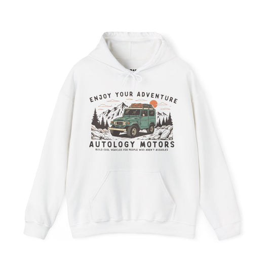 Retro Mountain Cars Hoodie
