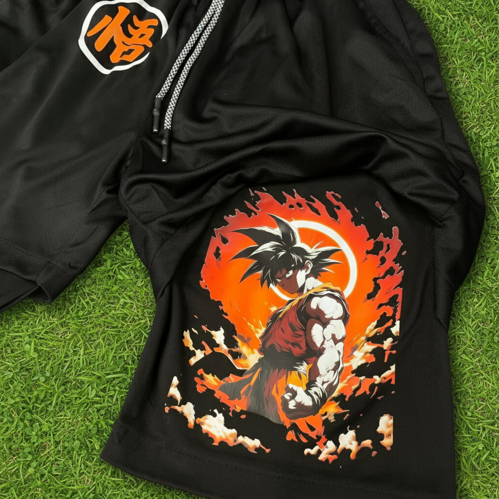 Sunset Power Surge Goku Shorts