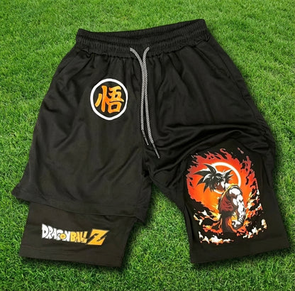 Sunset Power Surge Goku Shorts