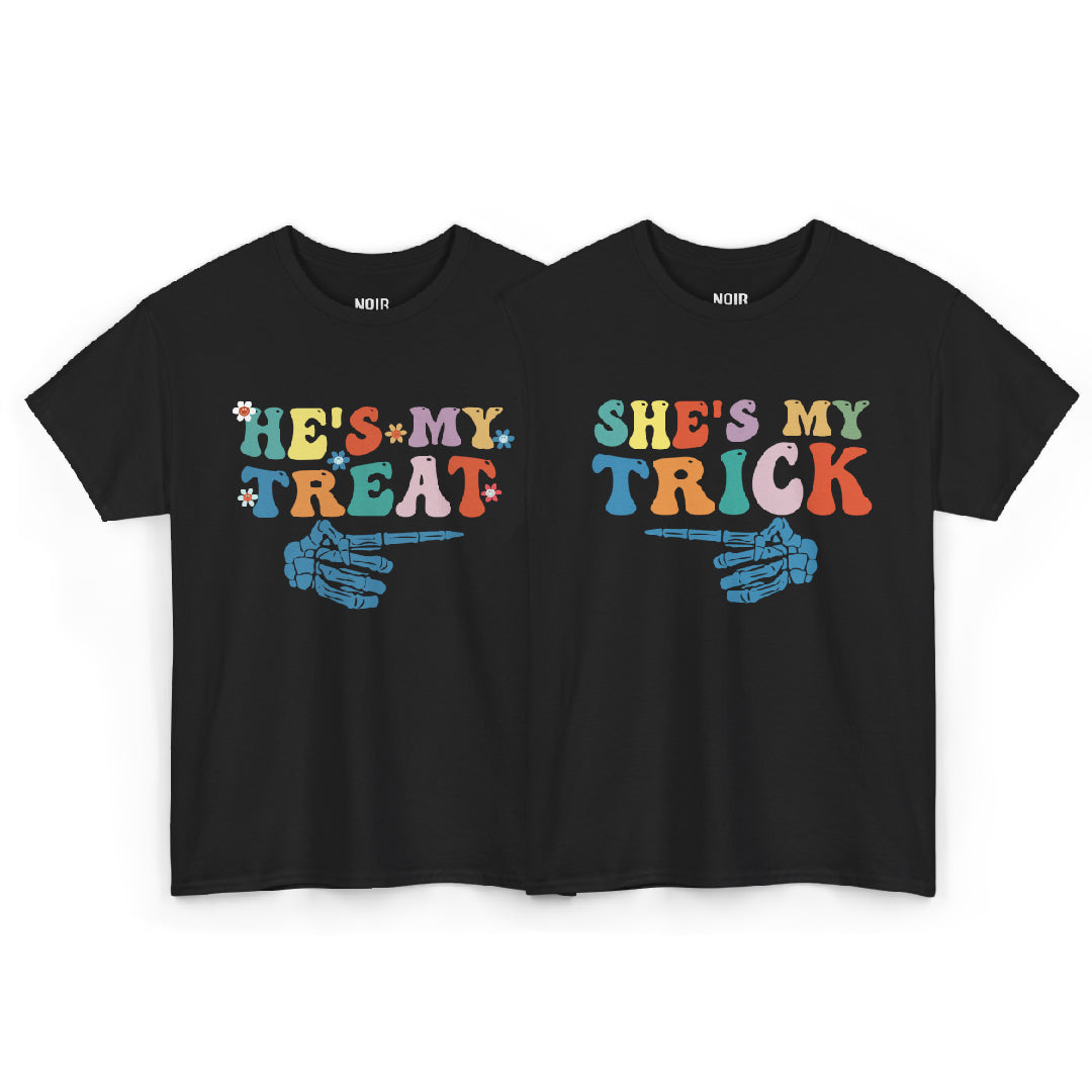 Couple Trick and Treat Tee