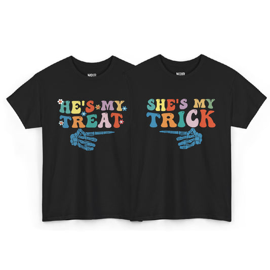 Couple Trick and Treat Tee