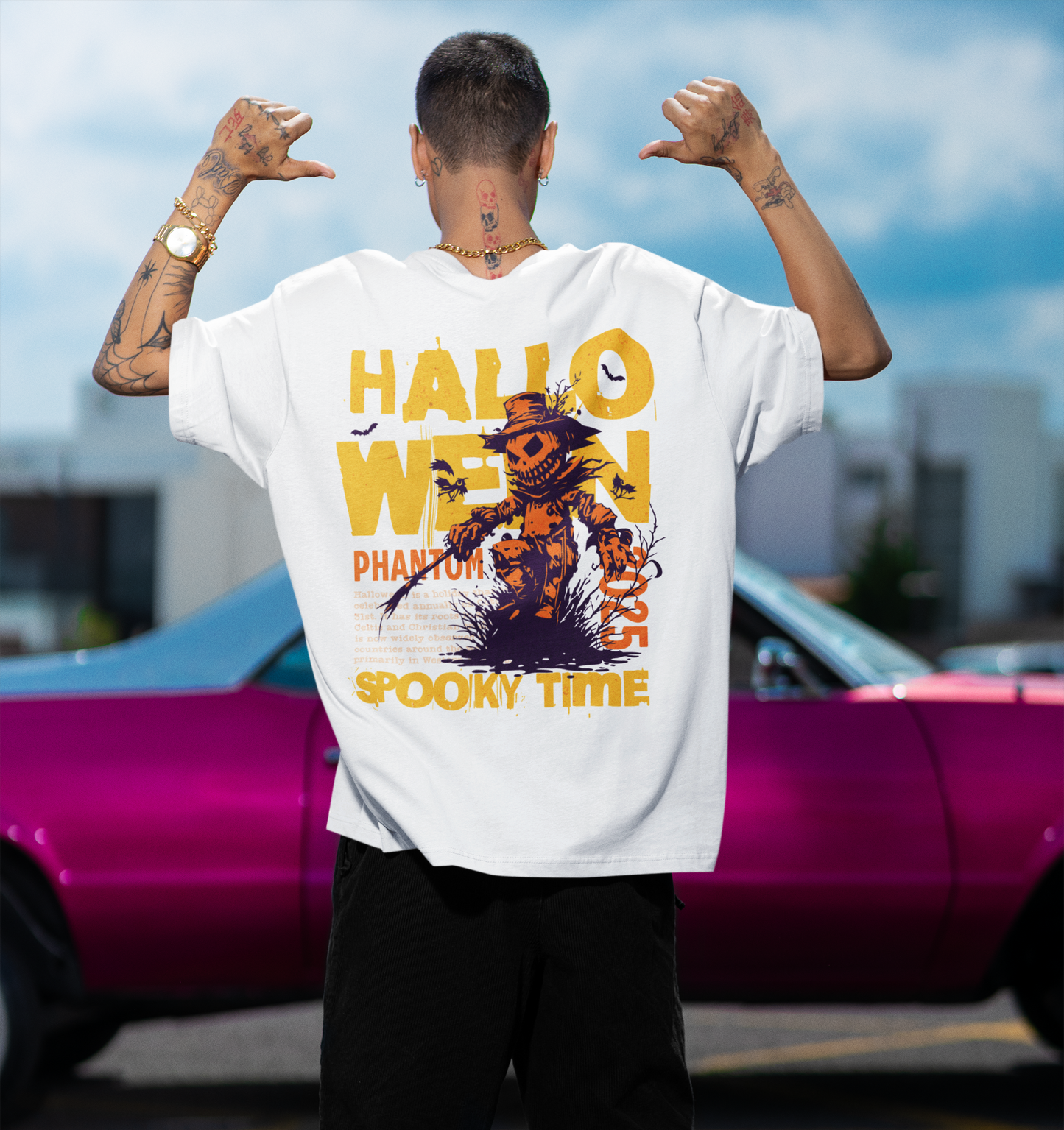 Spooky Time Scarecrow Tee