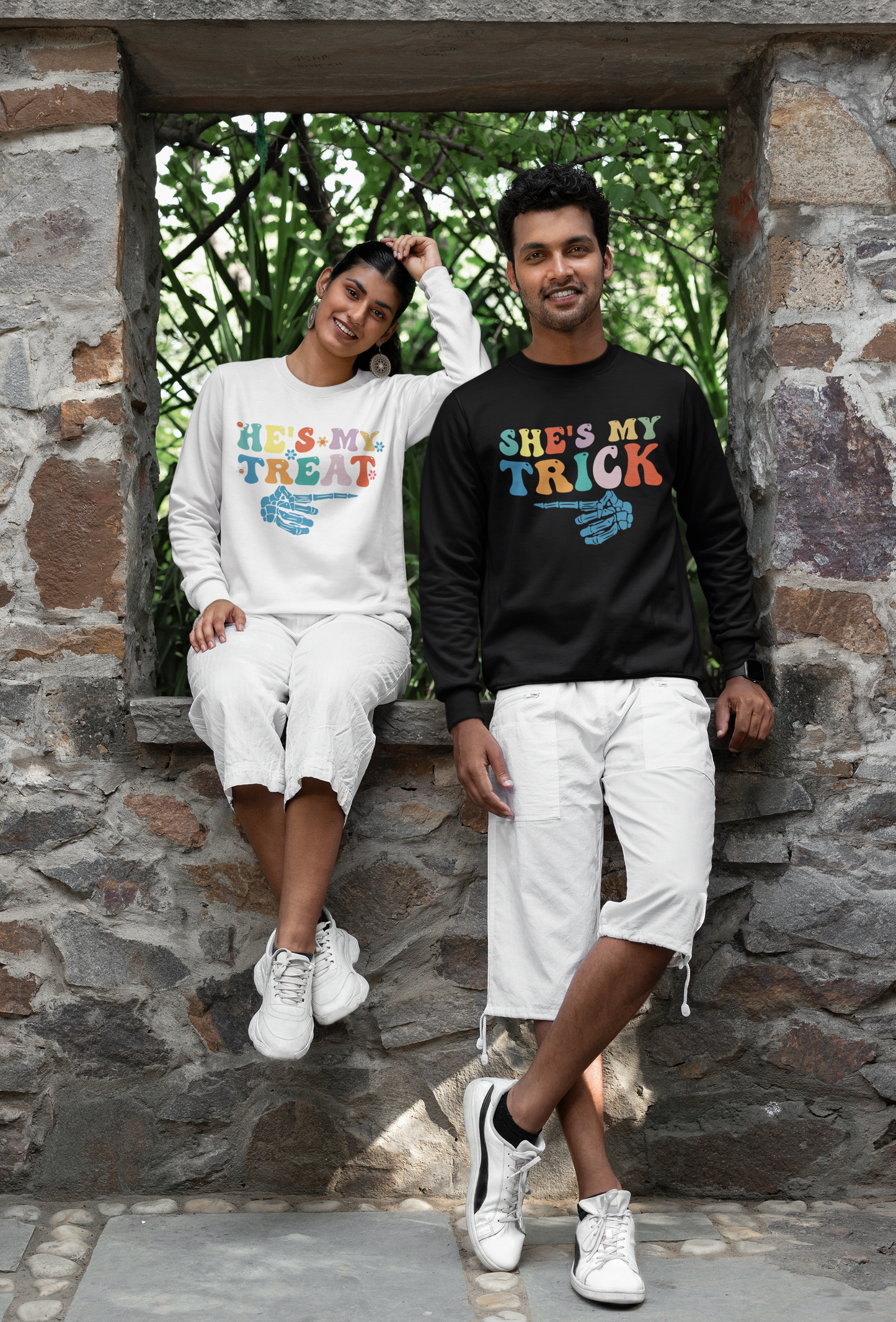Couple Trick and Treat Sweatshirt