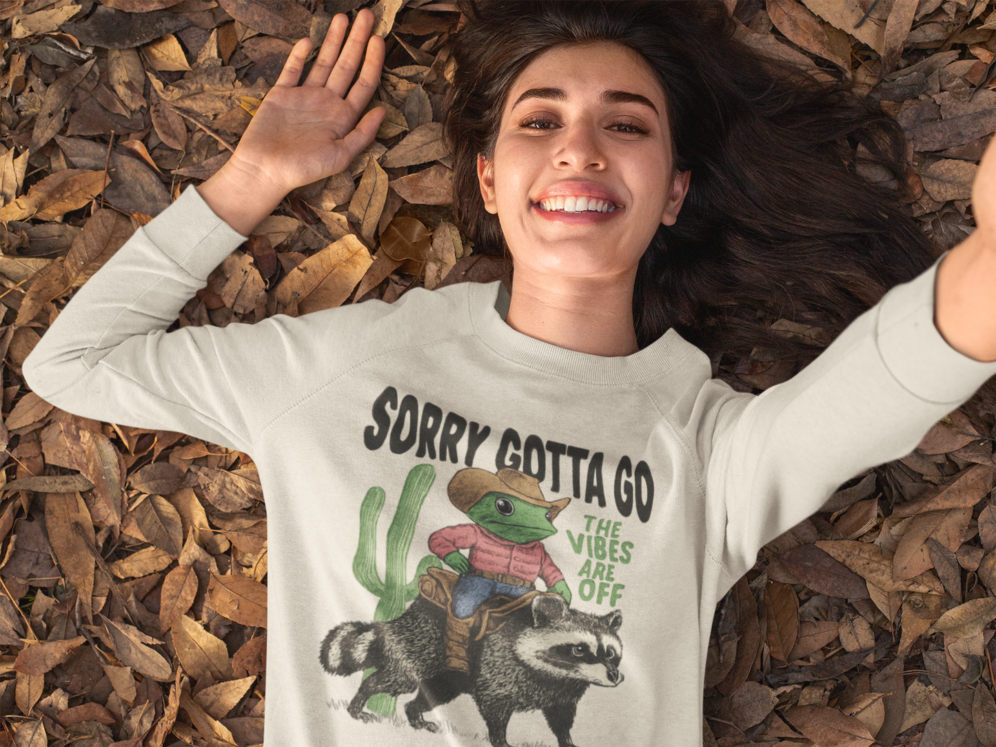 Cowboy Frog Raccoon Sweatshirt