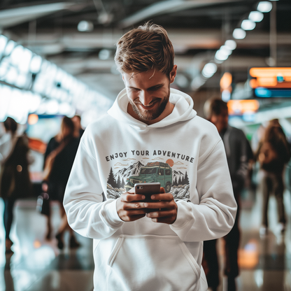 Retro Mountain Cars Hoodie