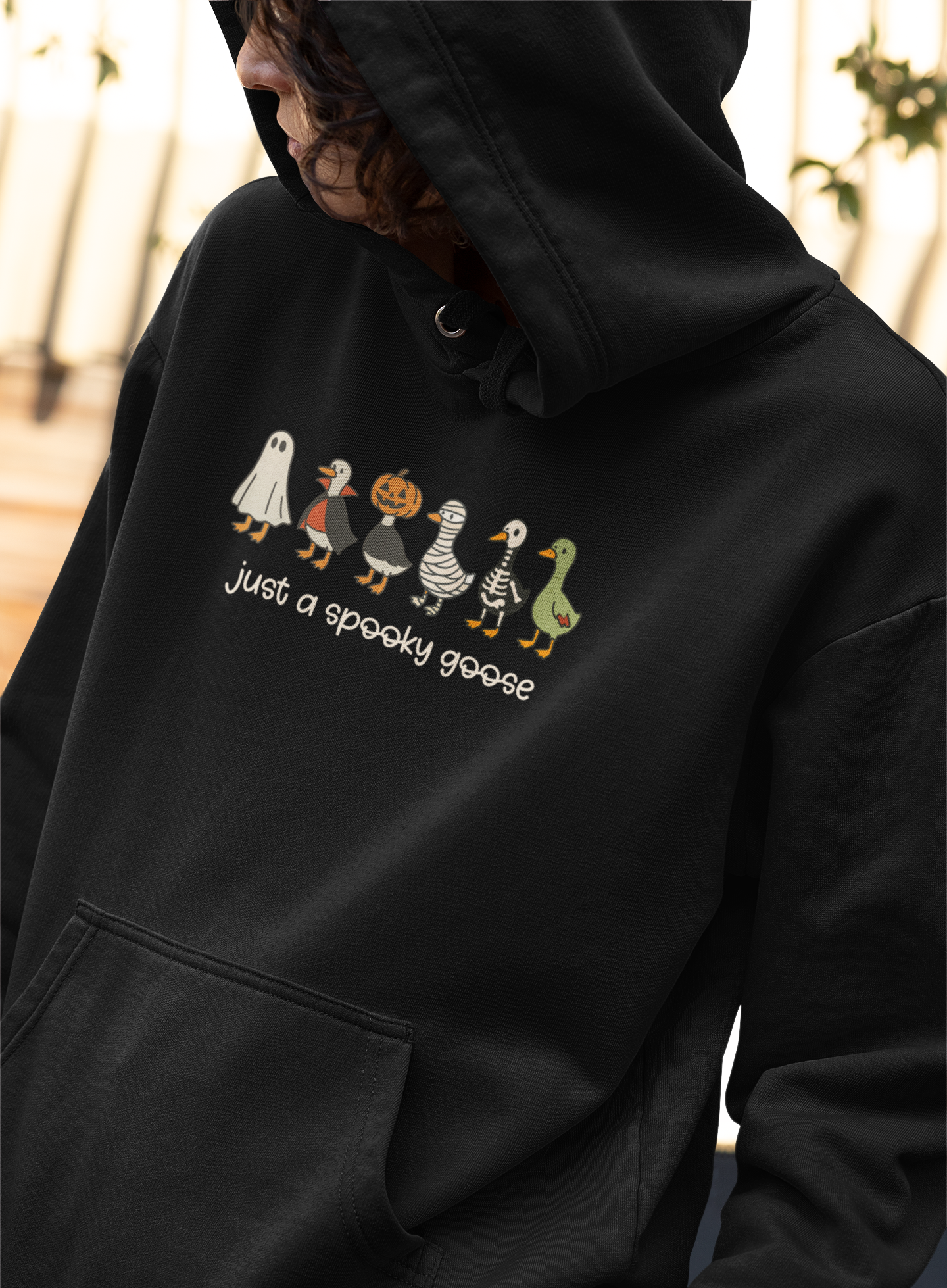 Spooky Goose Halloween Hoodie