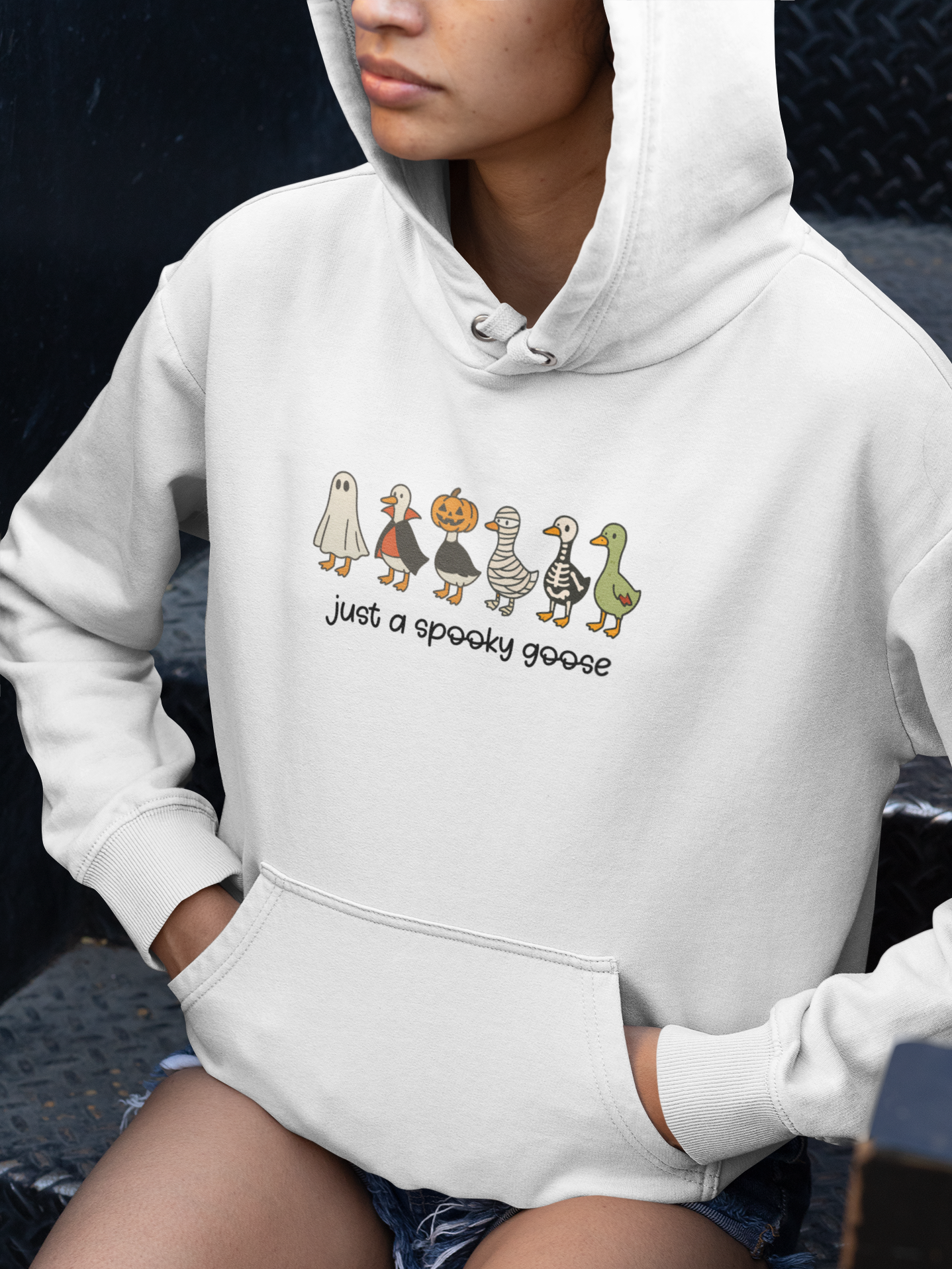 Spooky Goose Halloween Hoodie