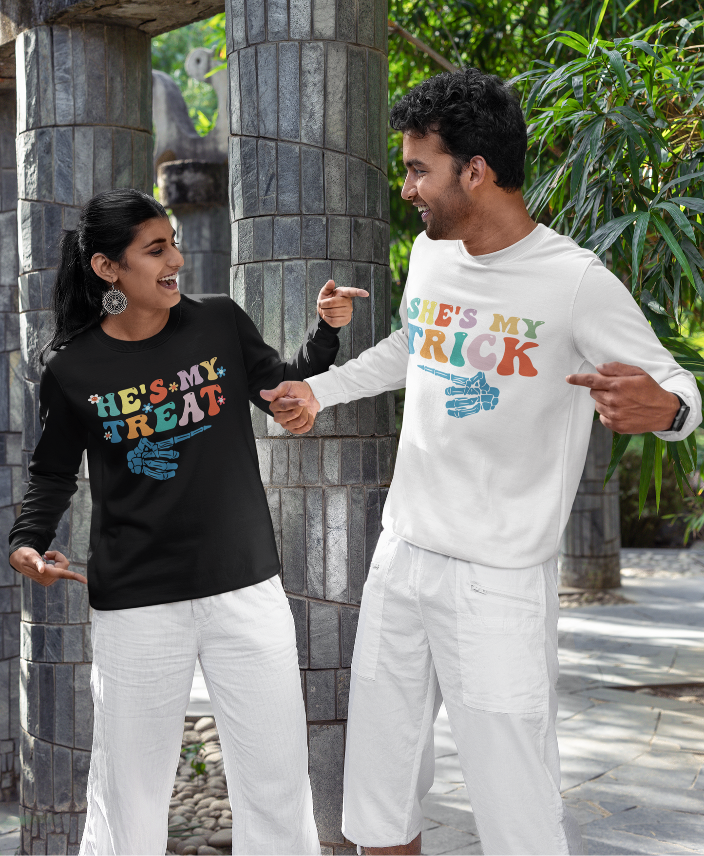 Couple Trick and Treat Sweatshirt