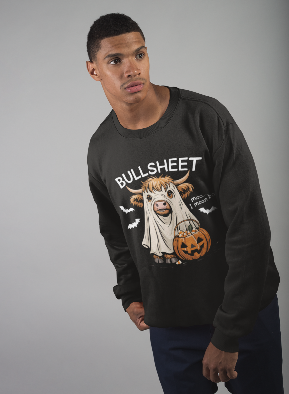 Bullsheet Spooky Cow Sweatshirt