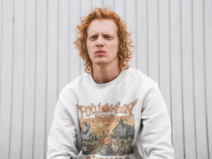 Vintage Halloween Town Graphic Sweatshirt