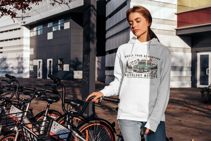 Retro Mountain Cars Hoodie