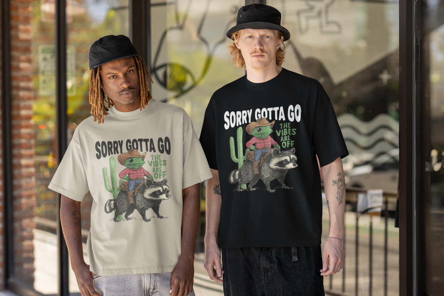 Cowboy Frog Raccoon Tee