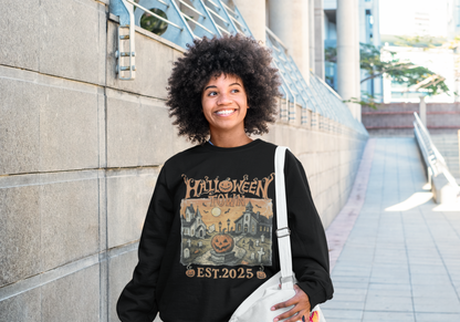 Vintage Halloween Town Graphic Sweatshirt