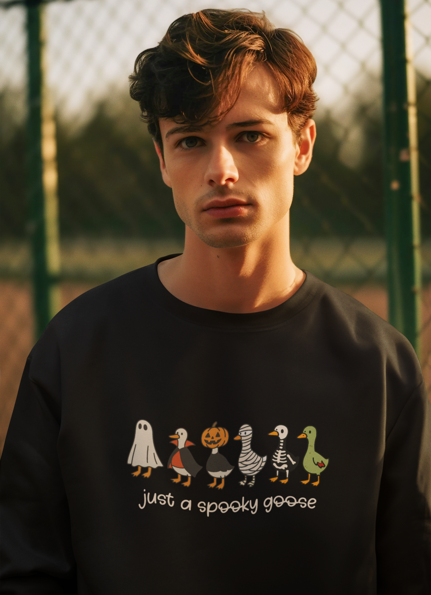 Spooky Goose Halloween Sweatshirt