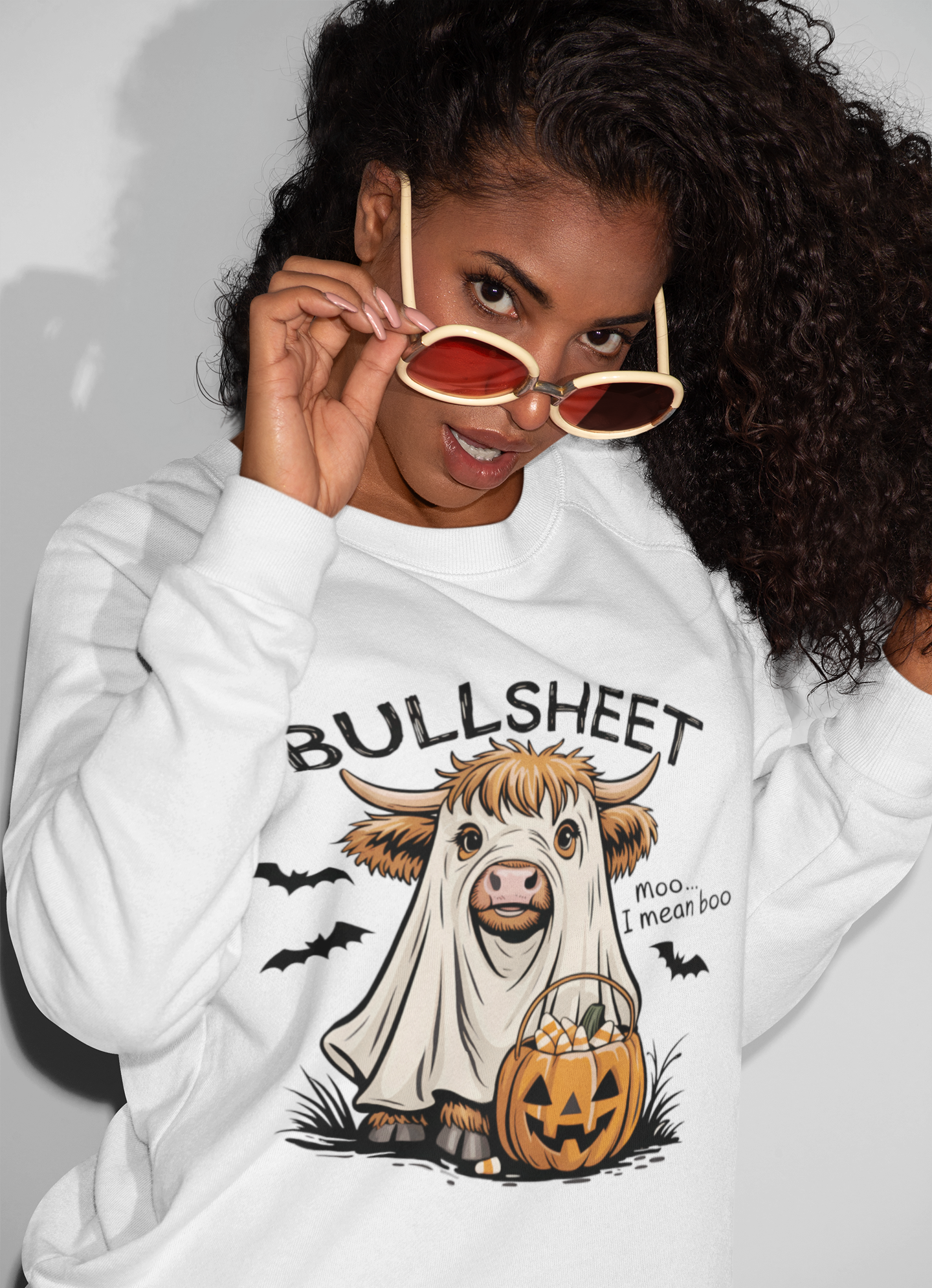 Bullsheet Spooky Cow Sweatshirt