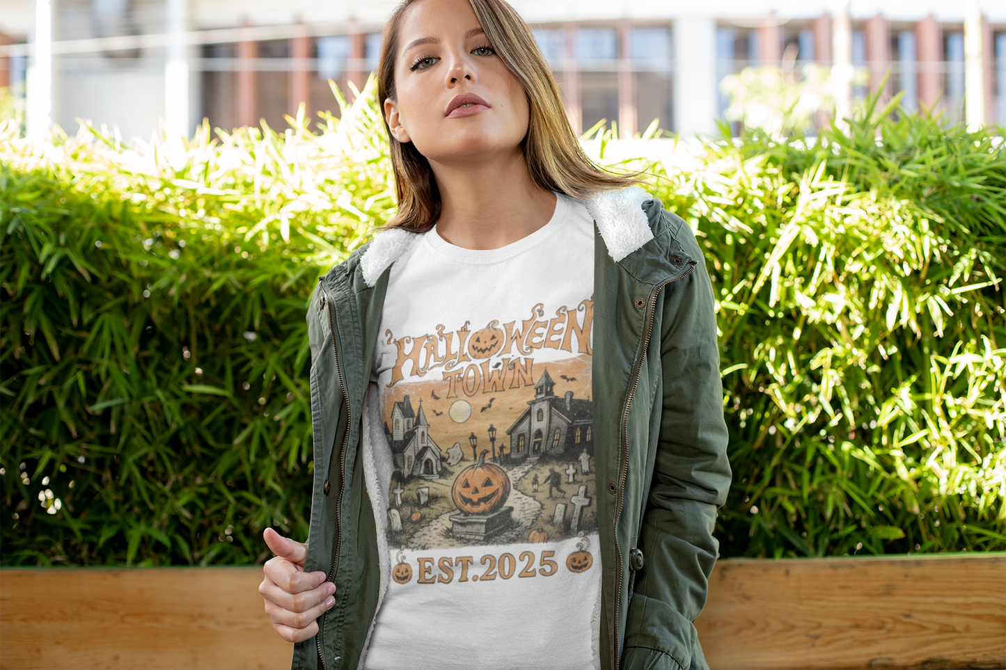 Vintage Halloween Town Graphic Tee