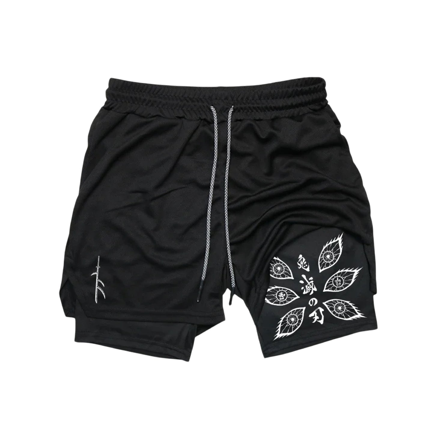 Black Mystic Eye Shorts