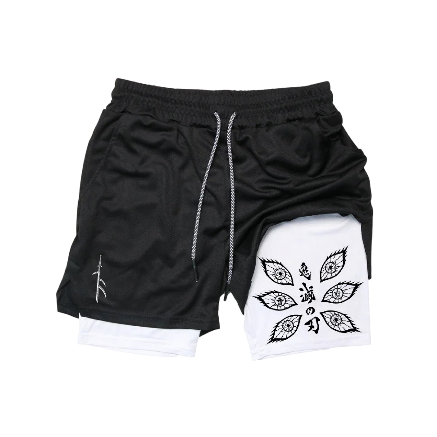 Black Mystic Eye Shorts