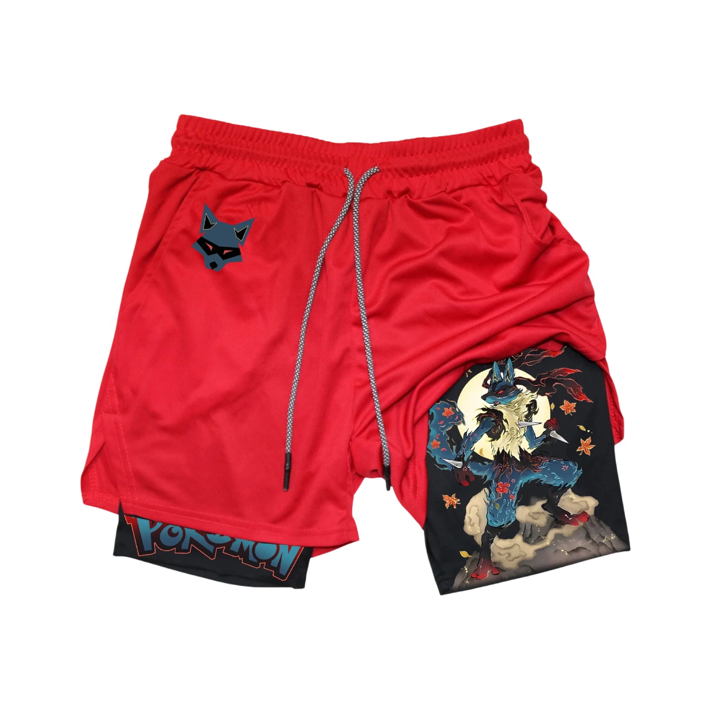 Crimson Wild Lucario Shorts