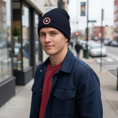 Captain Star Shield Beanie (Embroidery)